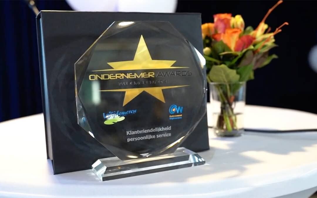 Uitreiking ondernemer award 2021